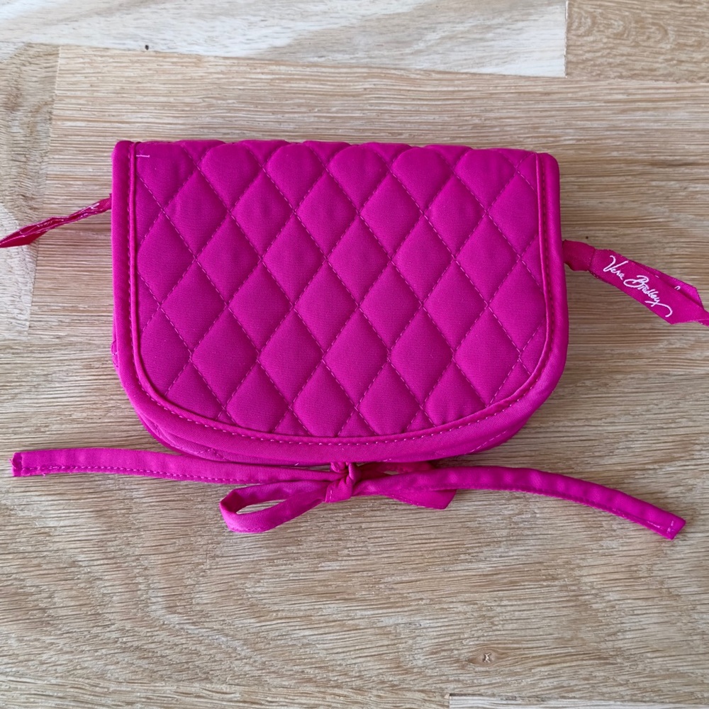 Vera Bradley Fuchsia Quilted Travel Toiletry Bag